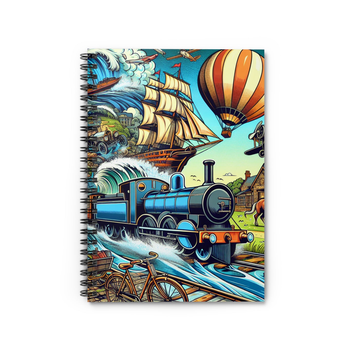 Adventure-themed Spiral Notebook - Ruled Line for Creative Minds