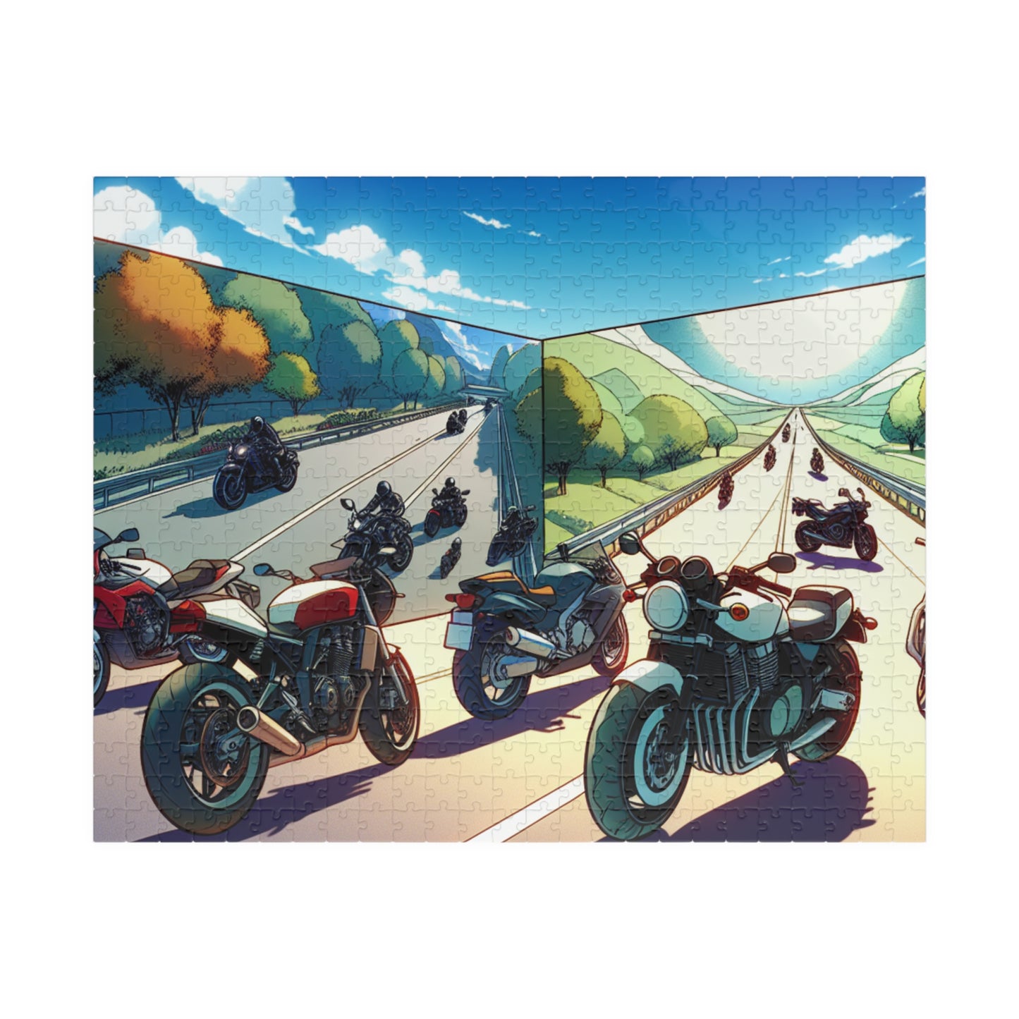 Motorcycle Adventure Puzzle - 110 to 1014 Pieces for Riders & Enthusiasts
