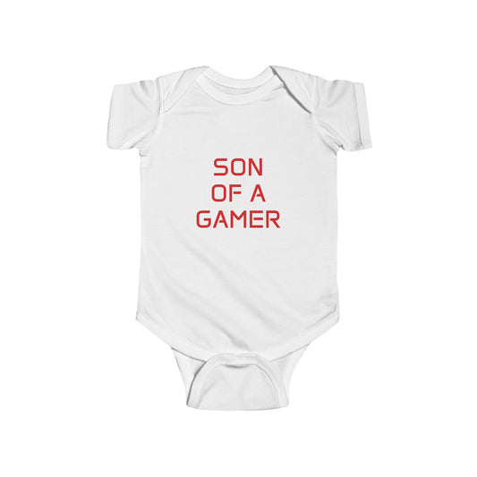 Son of a Gamer Infant Bodysuit - Cute Baby Onesie for Gaming Parents