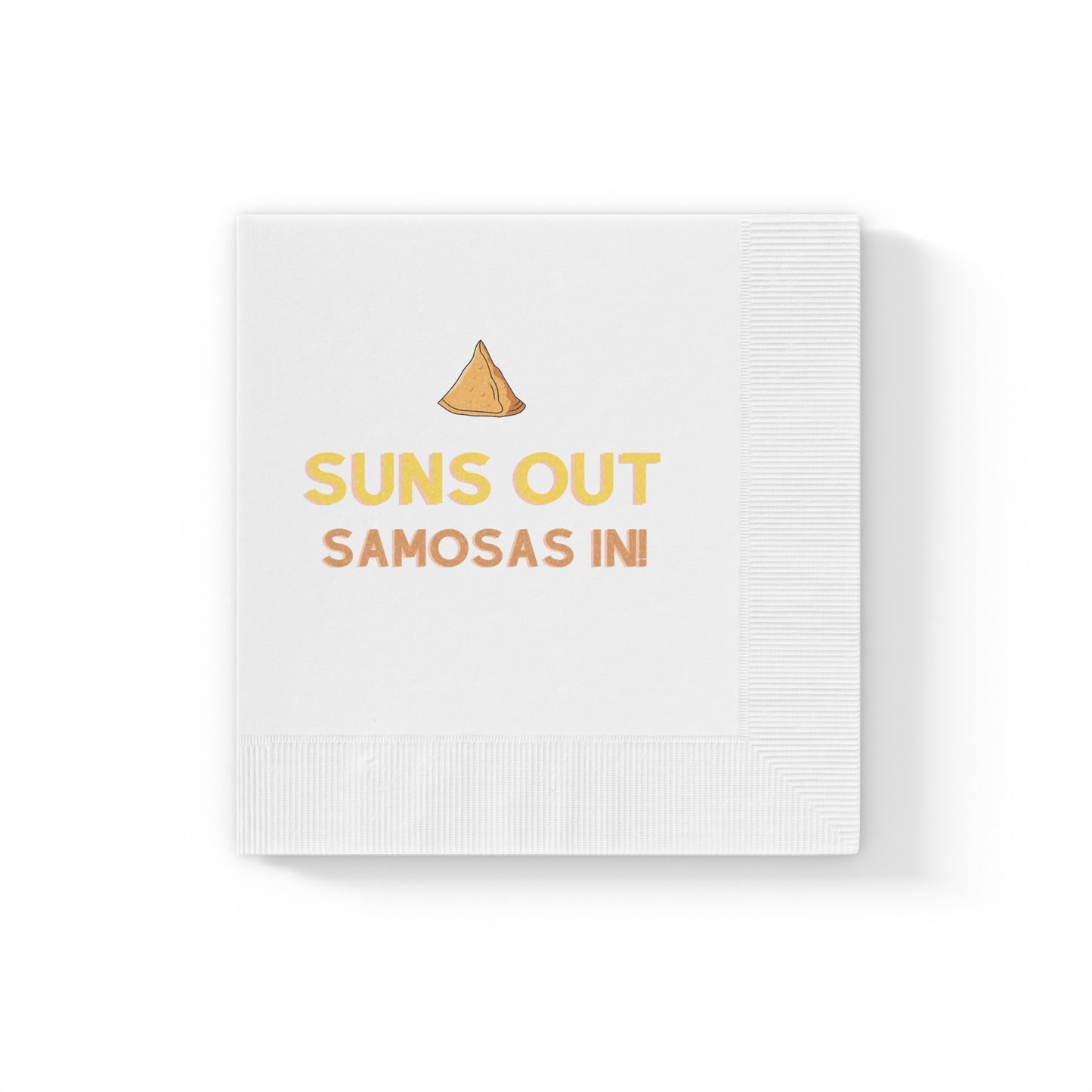 Suns Out Samosas In! Napkins - Fun Party Decor for Summer Gatherings
