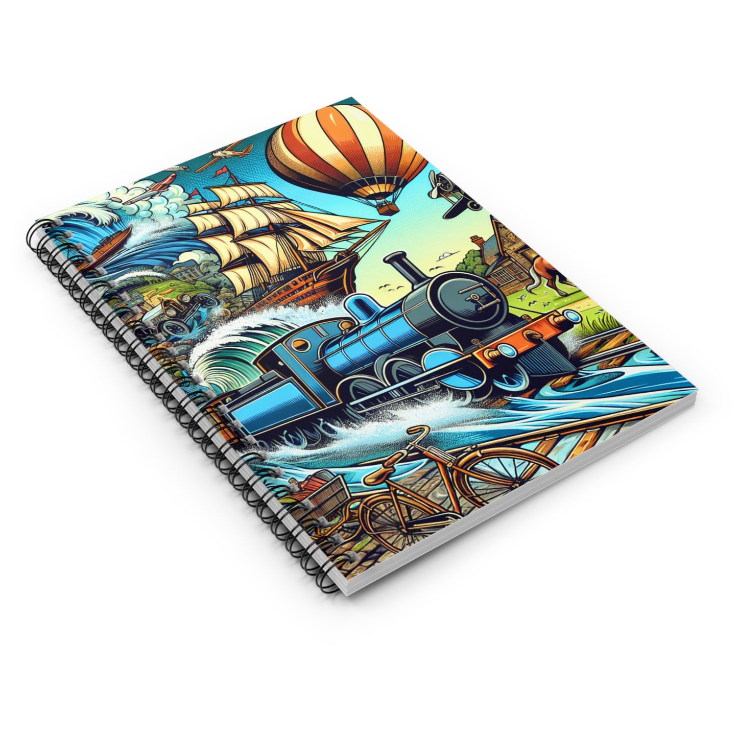 Adventure-themed Spiral Notebook - Ruled Line for Creative Minds