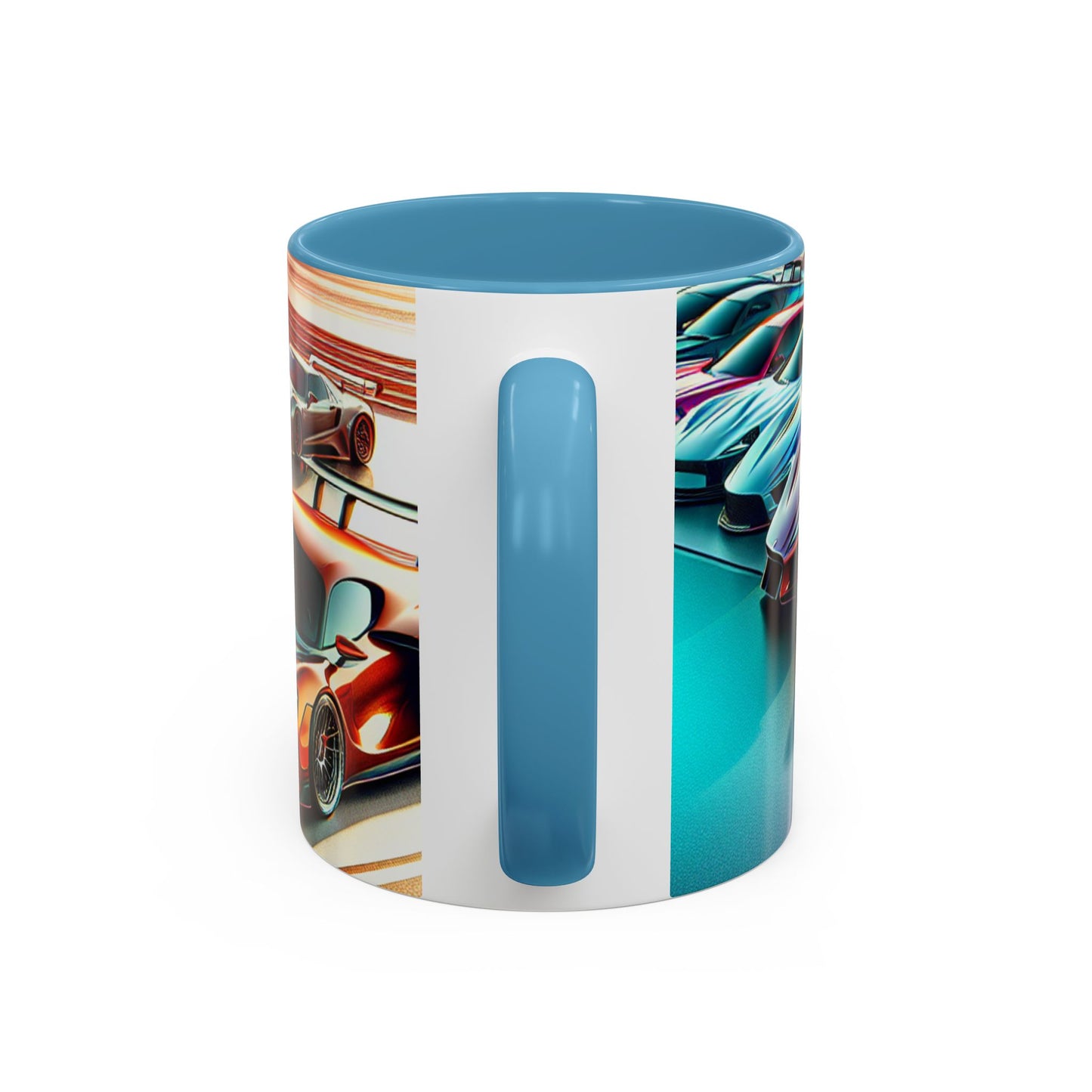 Racing Passion Accent Coffee Mug - Perfect Gift for Car Enthusiasts