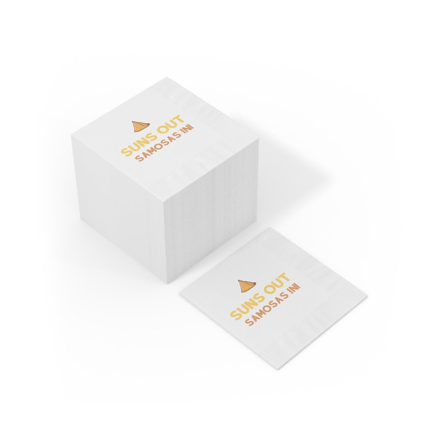 Suns Out Samosas In! Napkins - Fun Party Decor for Summer Gatherings