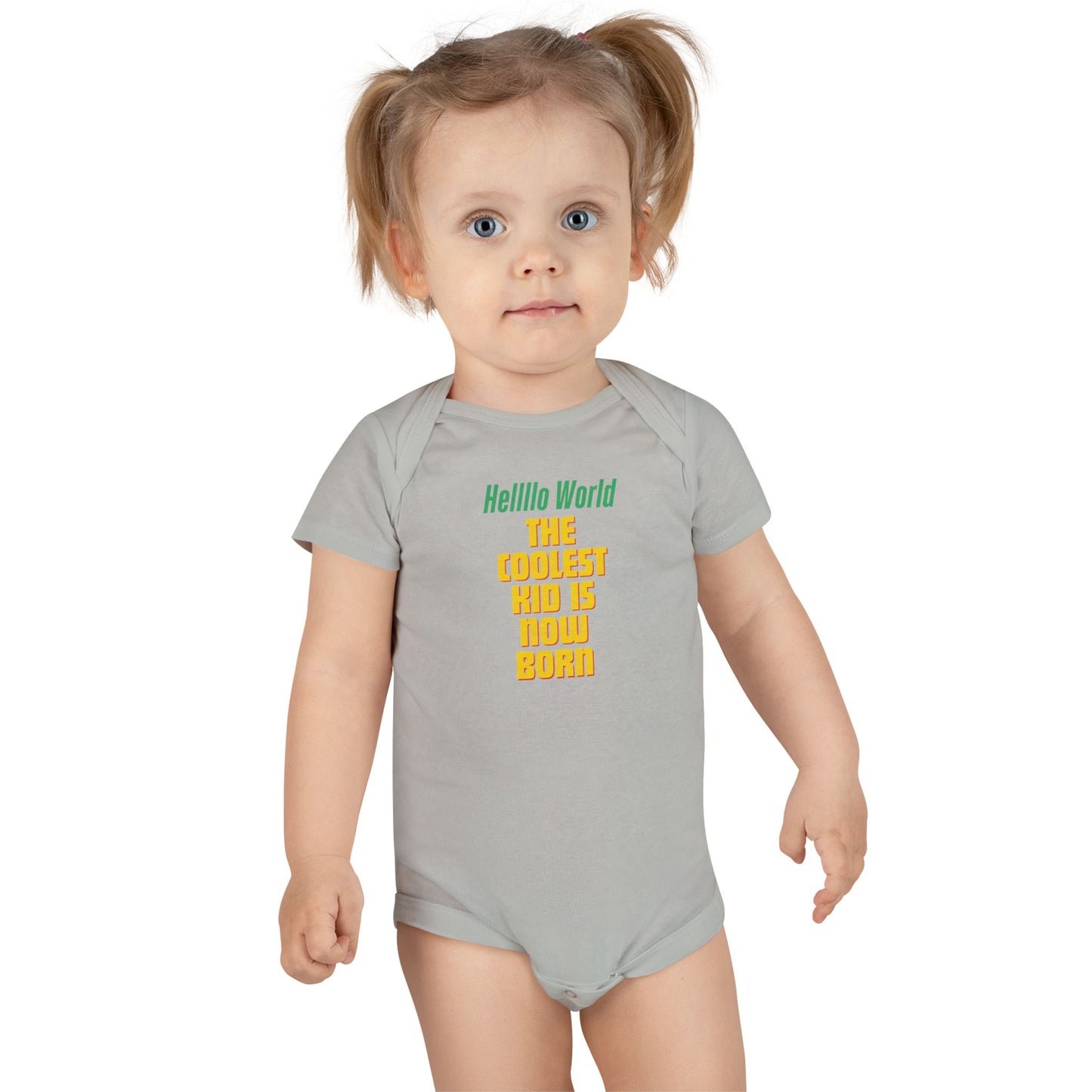 Coolest Kid Baby Onesie - Hello World Unisex Infant Bodysuit