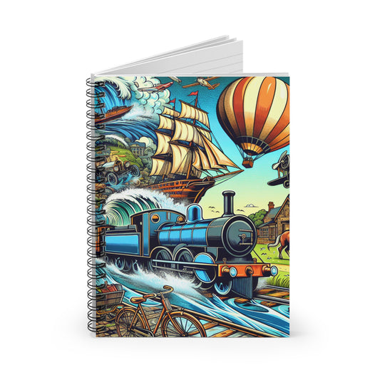 Adventure-themed Spiral Notebook - Ruled Line for Creative Minds