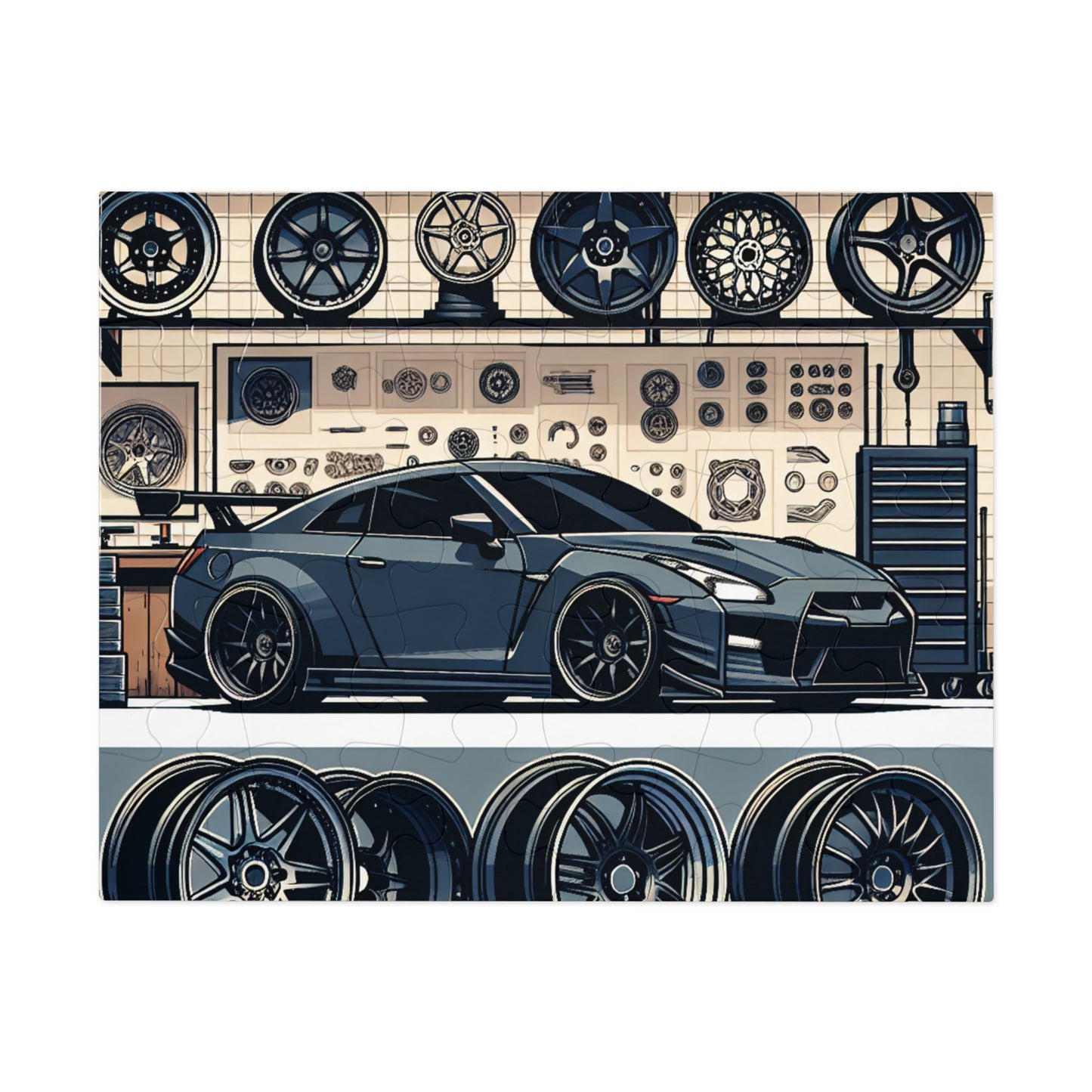 Automotive Enthusiast Jigsaw Puzzle with Tin - Perfect Gift for Car Lovers