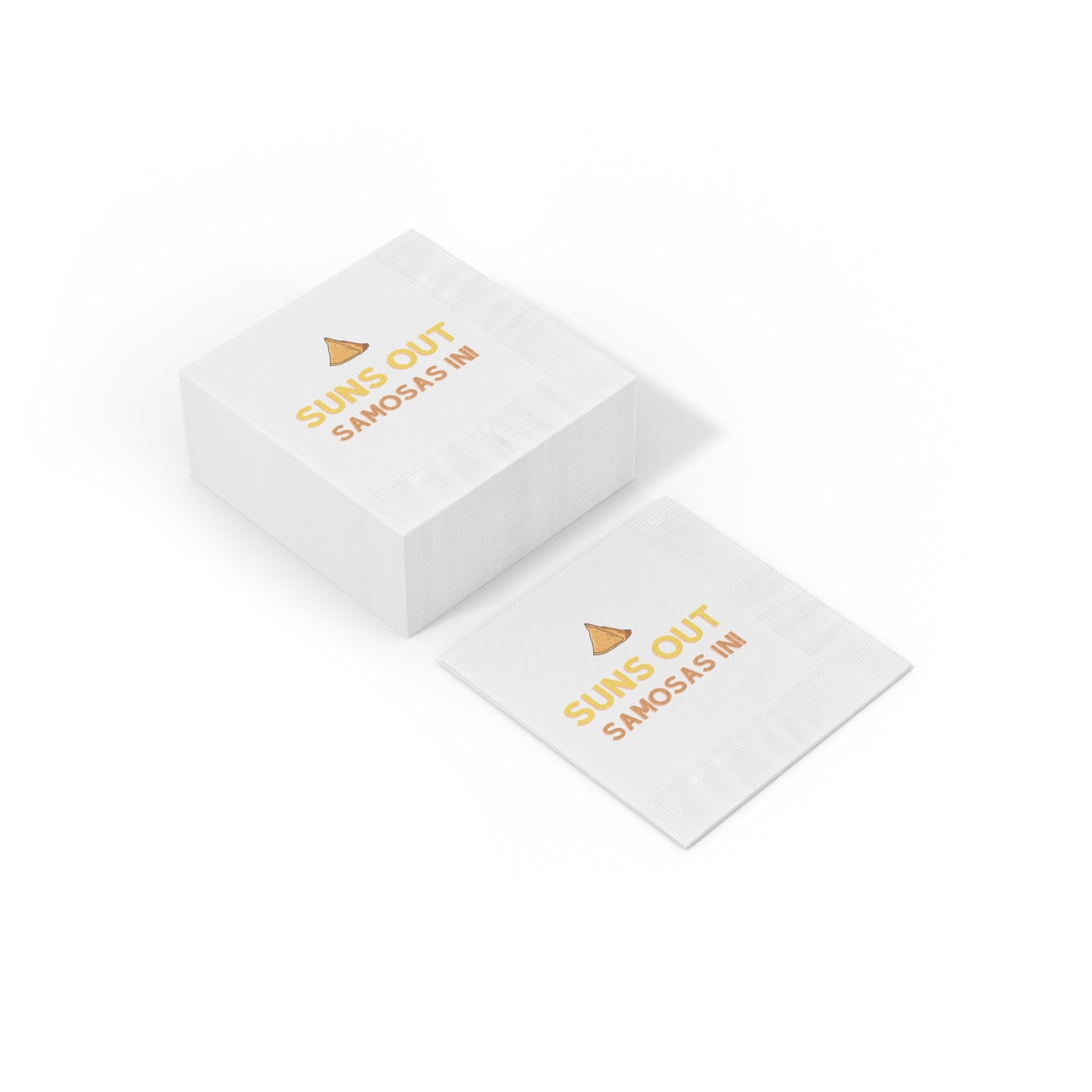 Suns Out Samosas In! Napkins - Fun Party Decor for Summer Gatherings