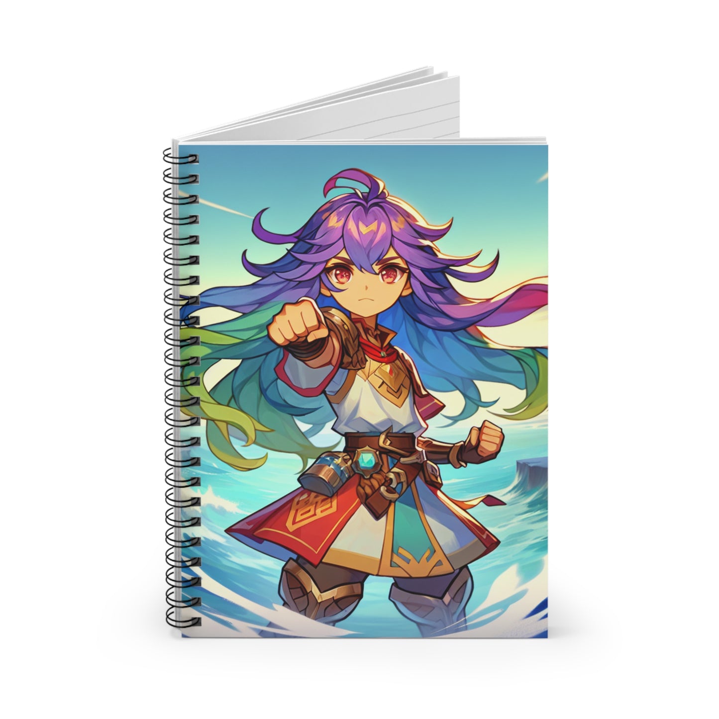 Anime Hero Spiral Notebook - Ruled Line for Creative Minds