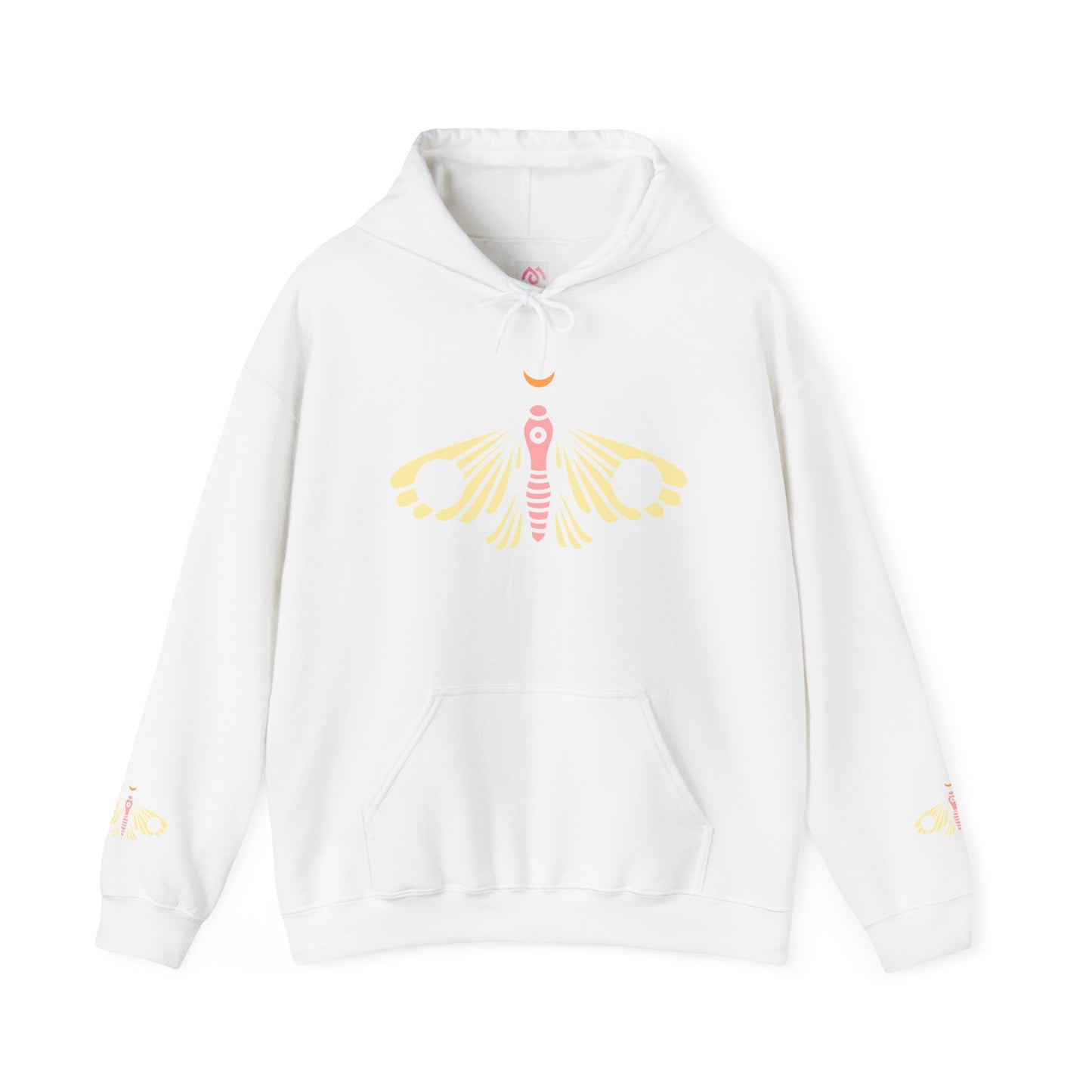 Dreamy Moth Unisex Hoodie - Cozy Streetwear for Nature Lovers