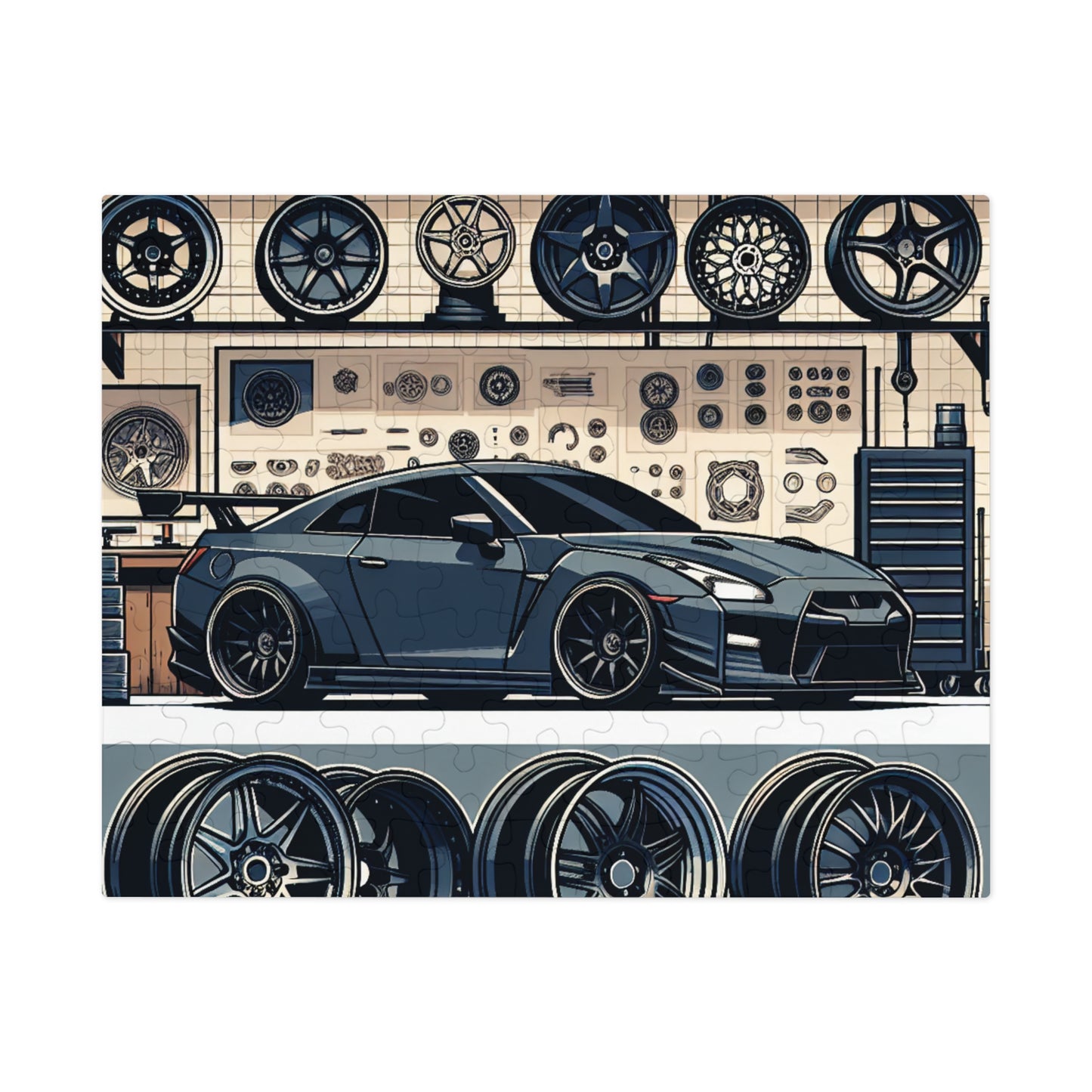 Automotive Enthusiast Jigsaw Puzzle with Tin - Perfect Gift for Car Lovers