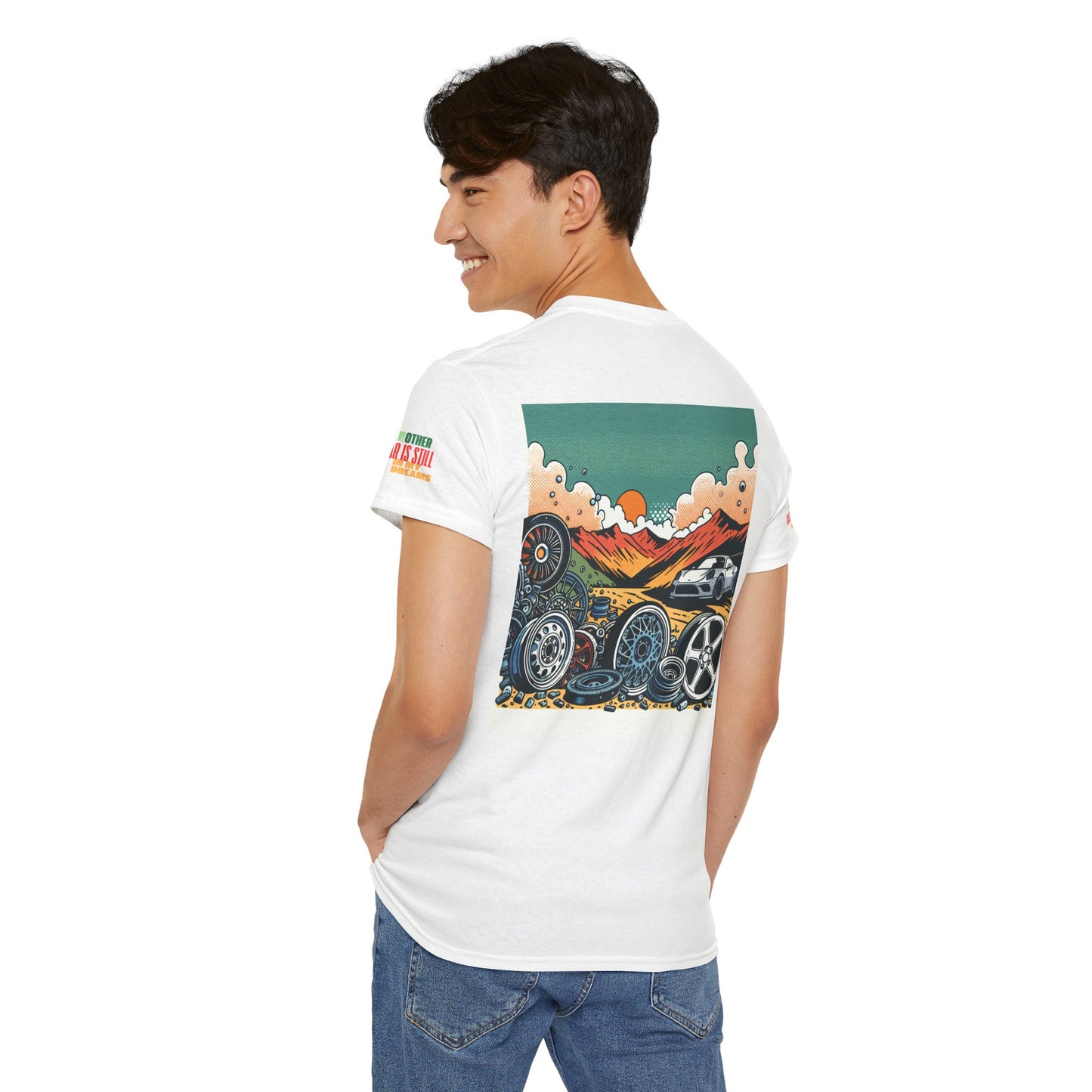Retro Car Lover Unisex Heavy Cotton Tee for Car Enthusiasts