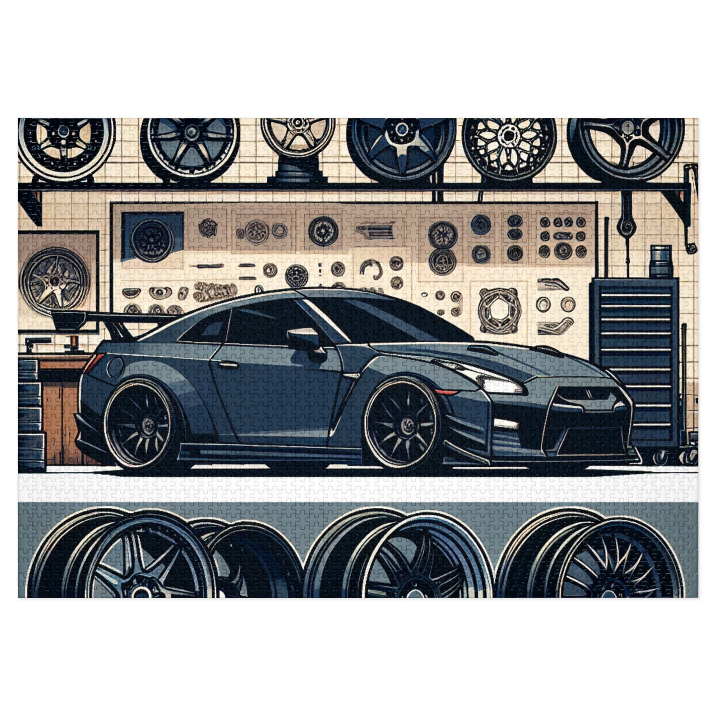 Automotive Enthusiast Jigsaw Puzzle with Tin - Perfect Gift for Car Lovers