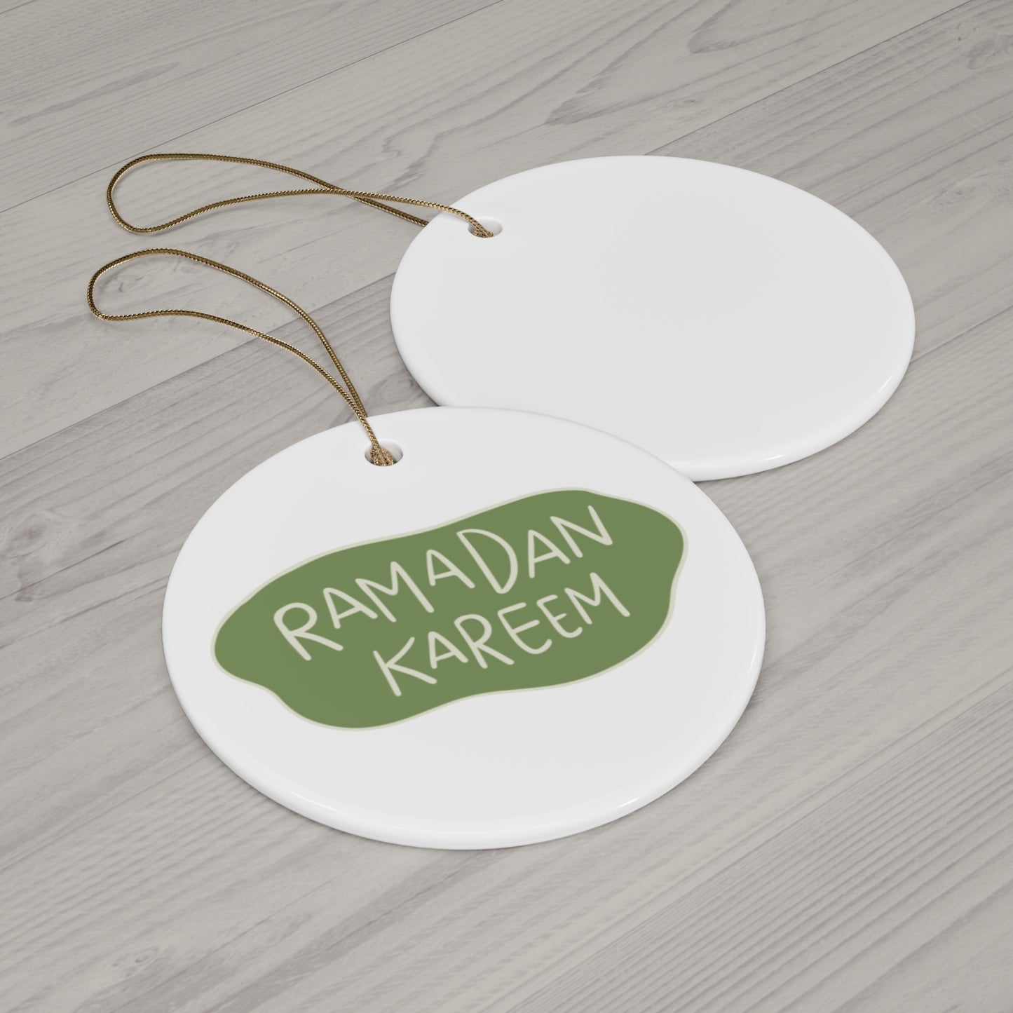 Ramadan Kareem Ceramic Ornament - Festive Decor for Celebrations