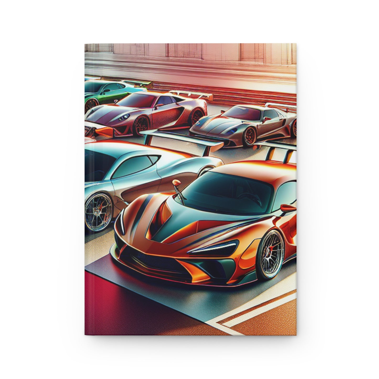 Sportscar Lover's Hardcover Journal - Matte Finish, Perfect for Vehicle Enthusiasts