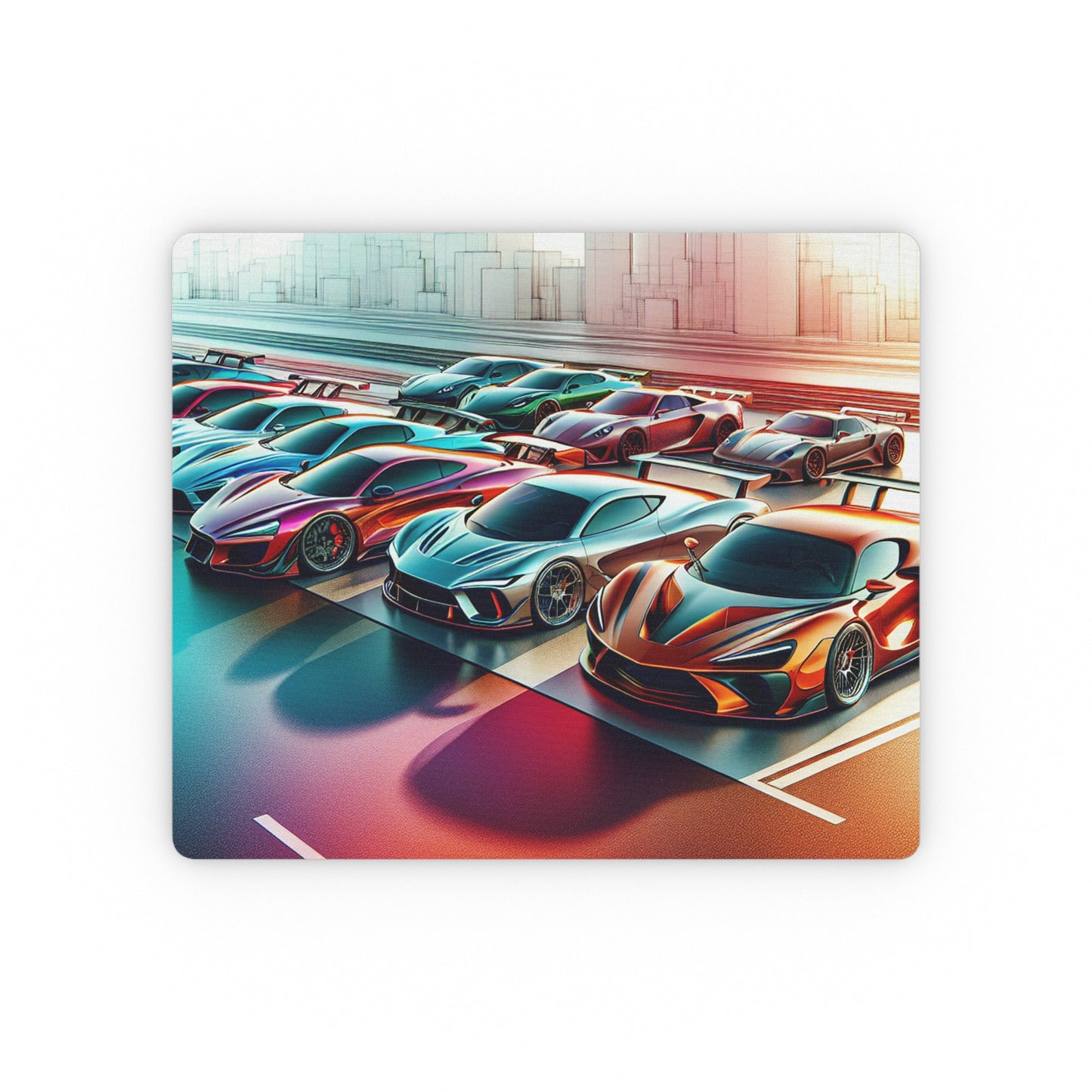 Racing Cars Rectangular Mouse Pad - Speed & Style for Auto Enthusiasts