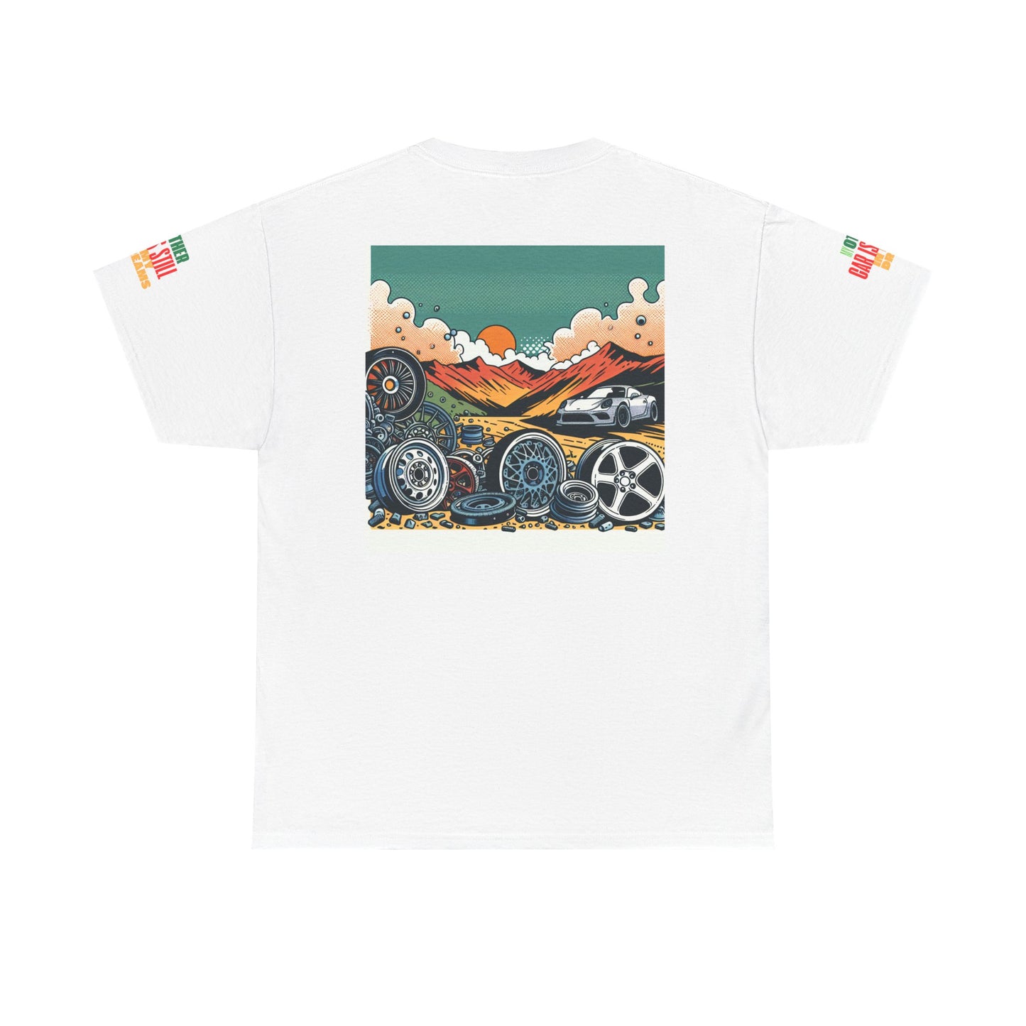 Retro Car Lover Unisex Heavy Cotton Tee for Car Enthusiasts