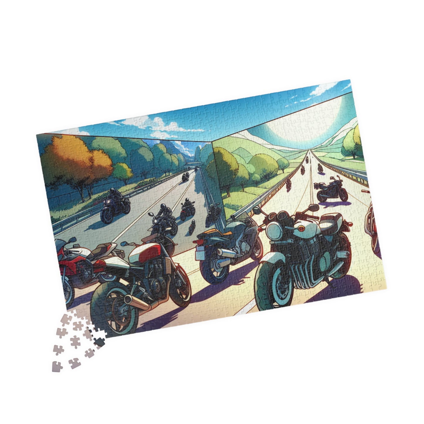 Motorcycle Adventure Puzzle - 110 to 1014 Pieces for Riders & Enthusiasts