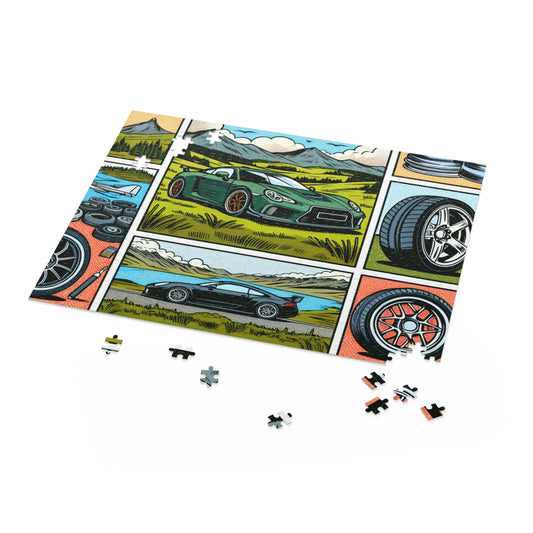 Automotive Adventure Puzzle - 120, 252, 500-Piece
