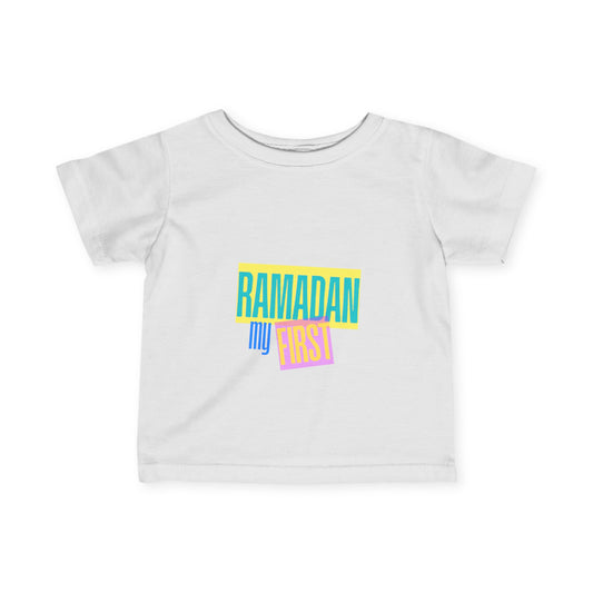 First Ramadan Infant Fine Jersey Tee - Colorful Celebration Shirt for Babies