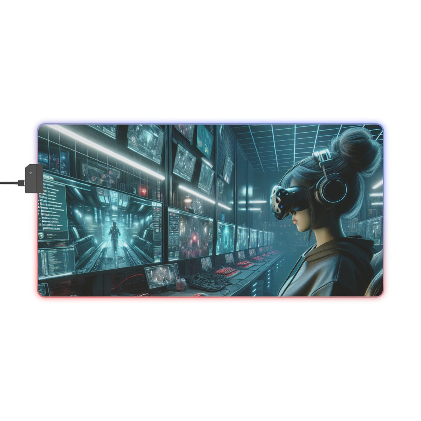 Illuminated Gaming Mouse Pad | LED RGB Light For Ultimate Gamer Experience - Gamer Girl