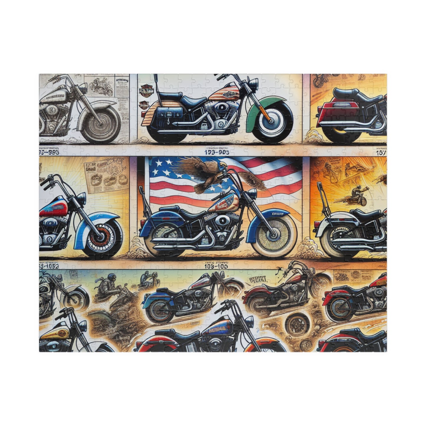 Motorcycle Puzzle (110, 252, 520, 1014-piece)