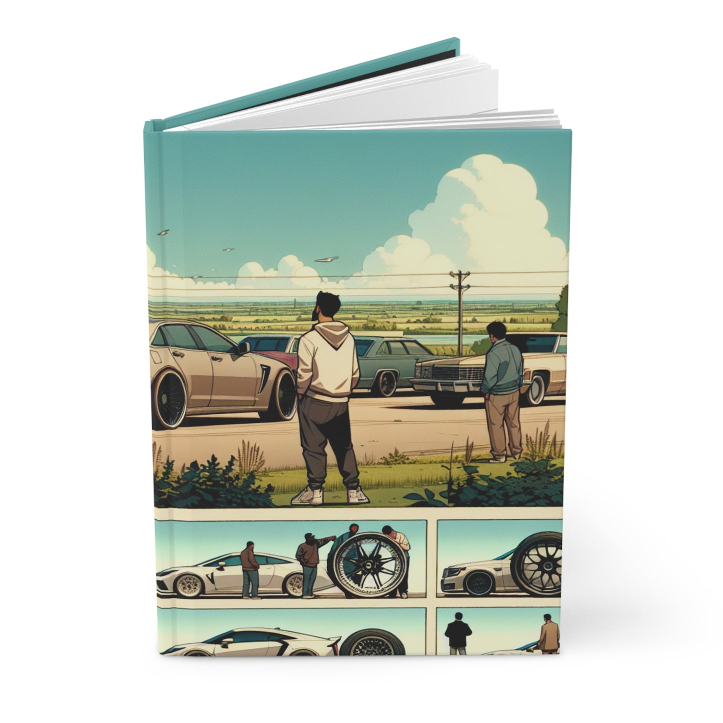 Stylish Automotive Hardcover Journal - Perfect for Car Enthusiasts
