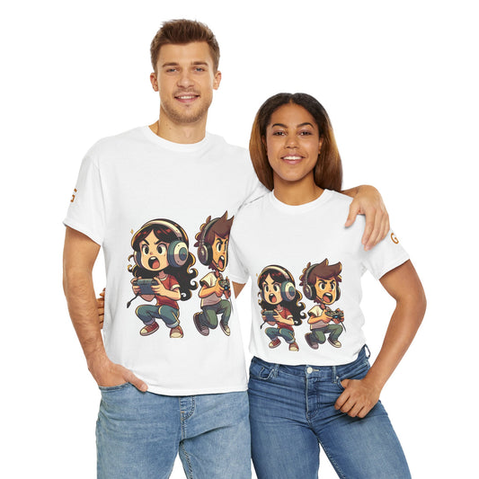 Level Up Gaming Tee - Unisex Heavy Cotton T-Shirt for Gamers