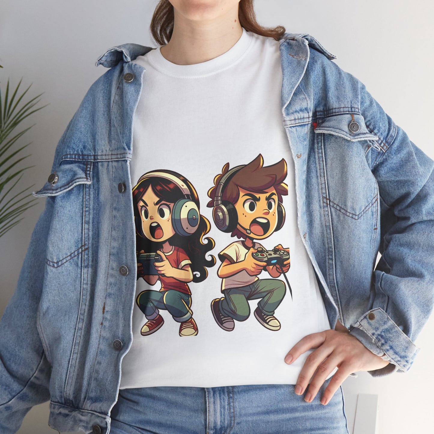 Level Up Gaming Tee - Unisex Heavy Cotton T-Shirt for Gamers