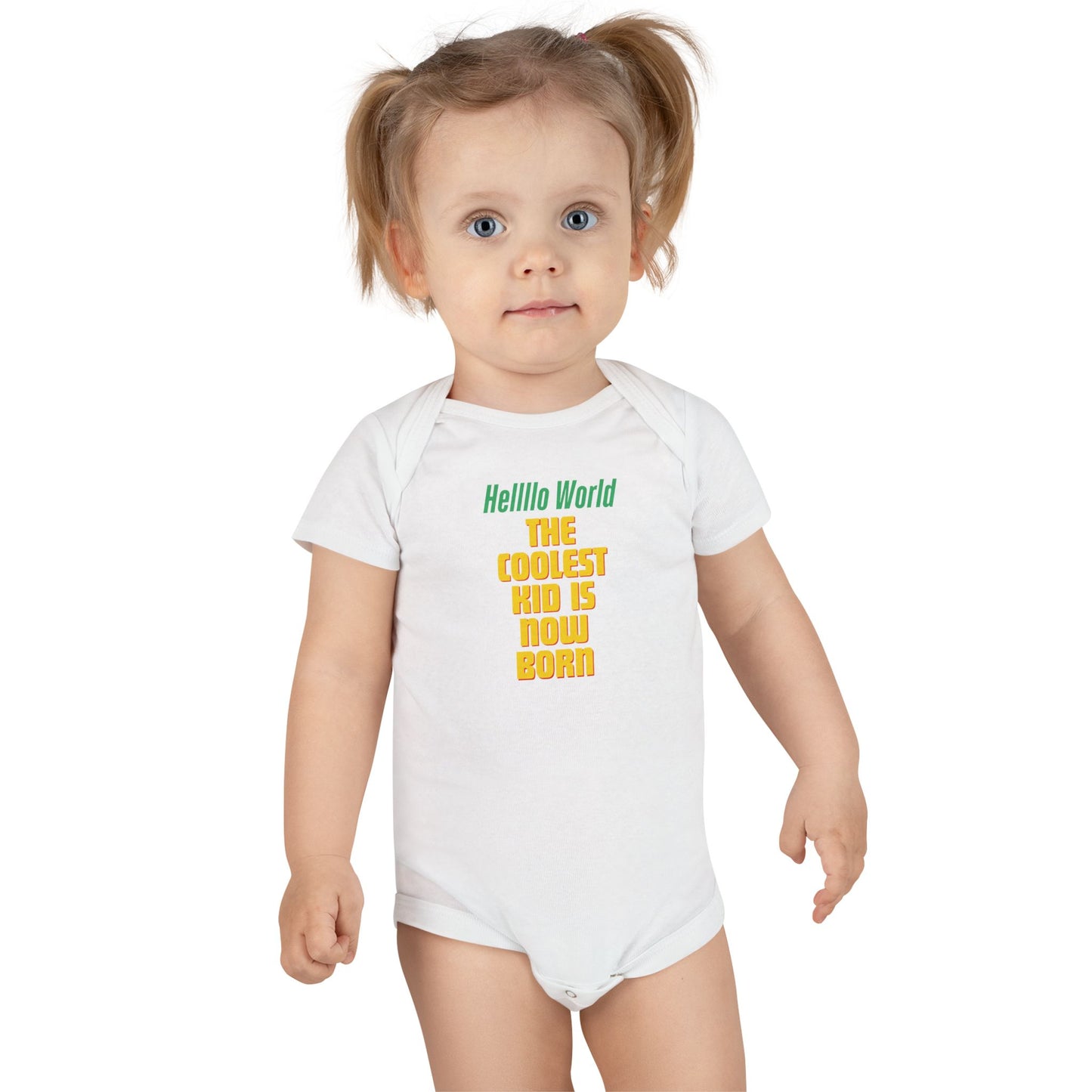 Coolest Kid Baby Onesie - Hello World Unisex Infant Bodysuit