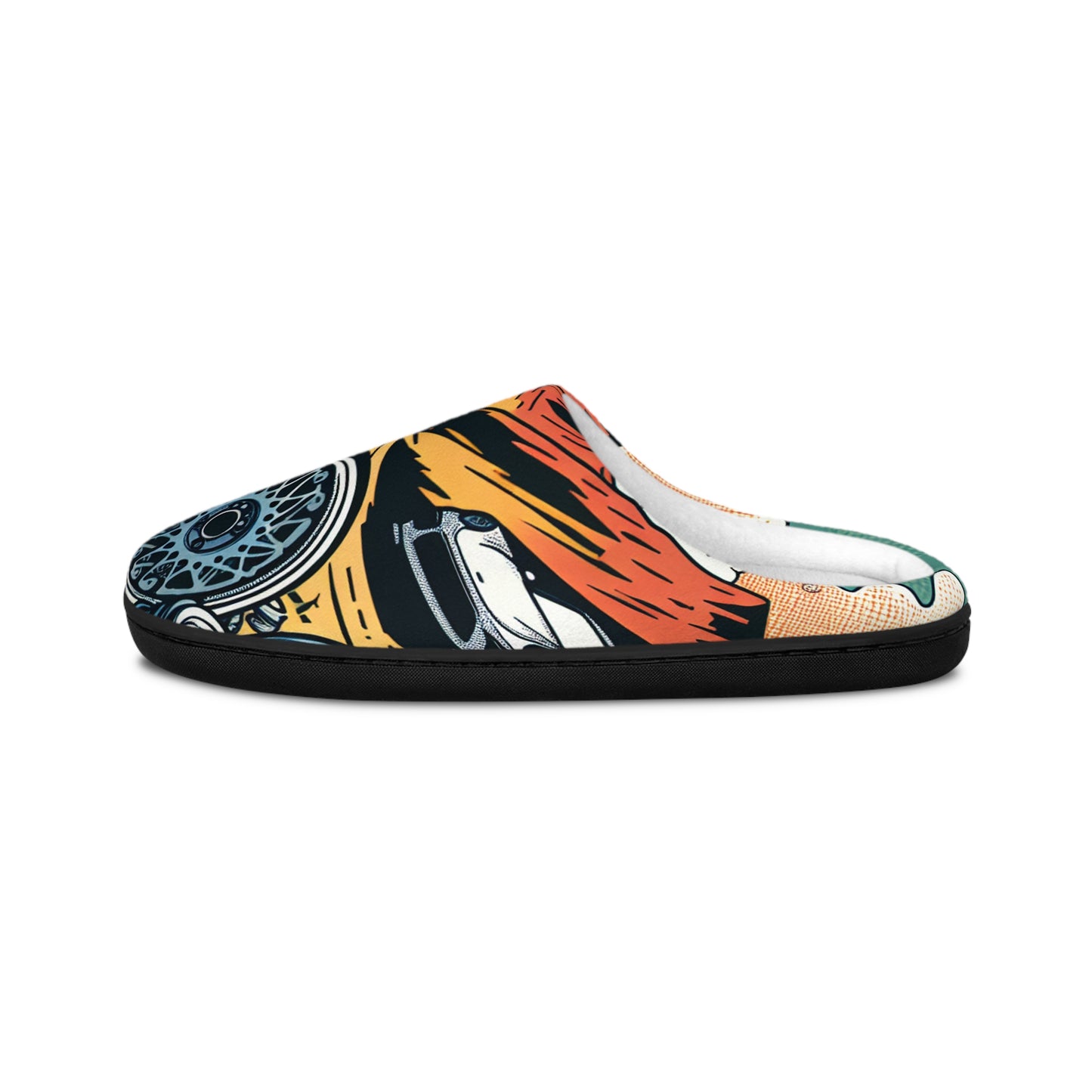 Vintage Car Print Women's Indoor Slippers - Cozy & Stylish Footwear