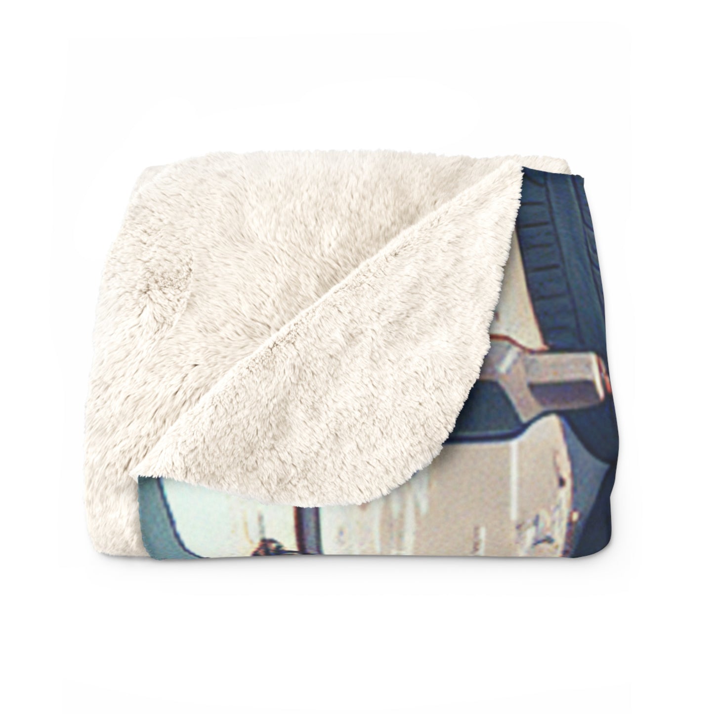 Car Lover's Sherpa Fleece Blanket - Cozy Automotive Décor for Gearheads