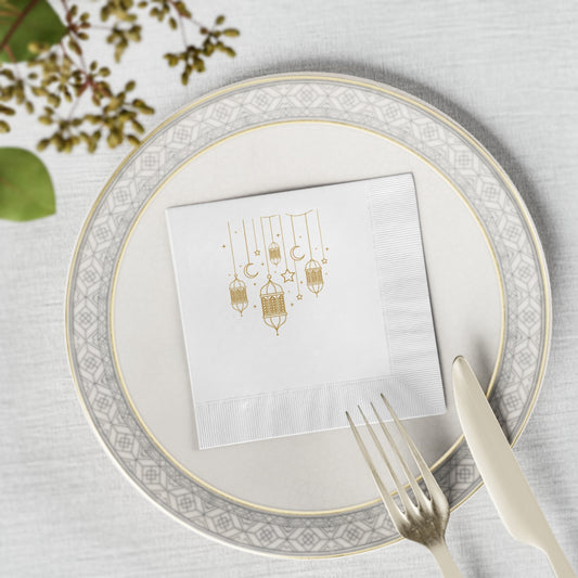 Copy of Elegant Gold Lantern Napkins for Ramadan and Eid Celebrations