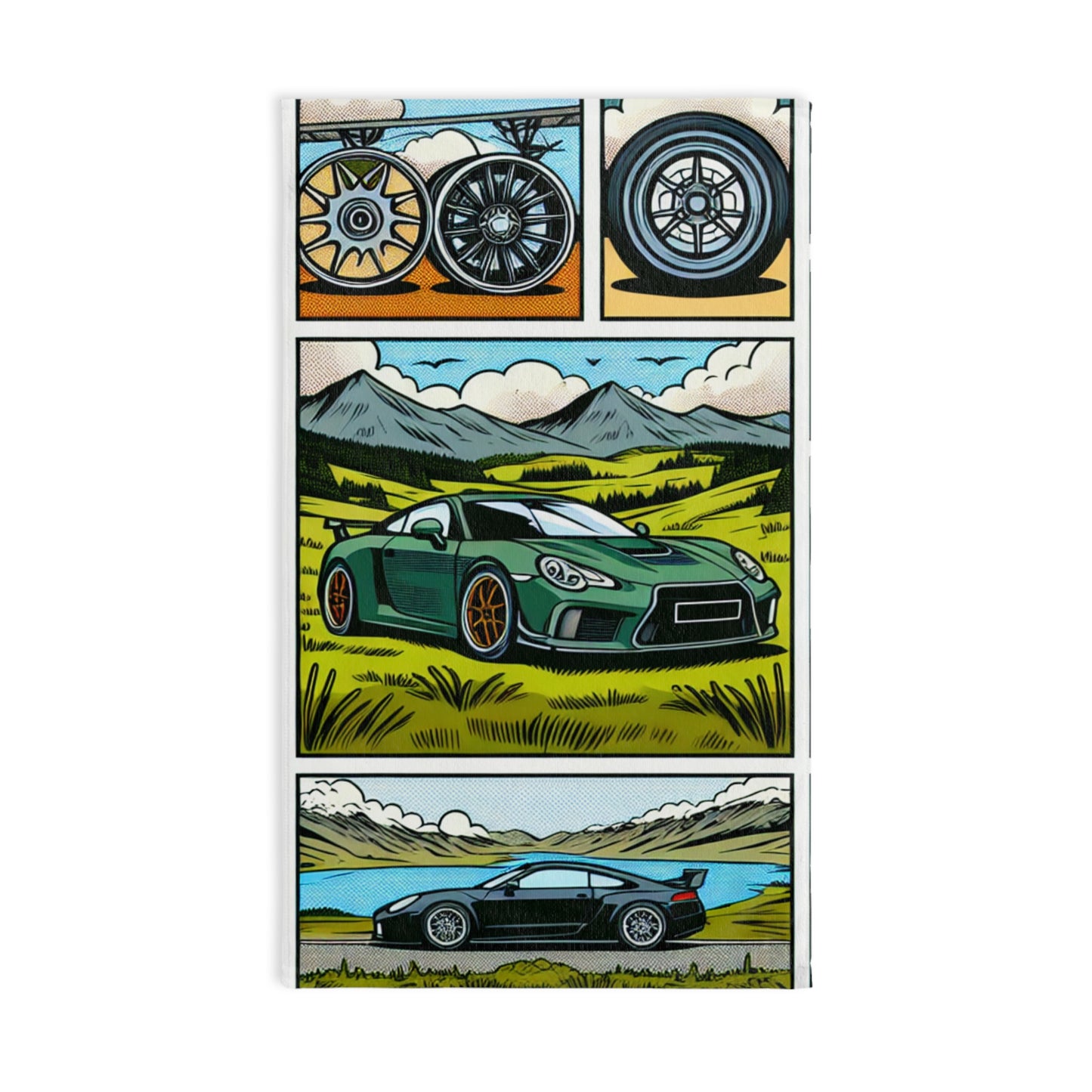 Automotive Adventure Hand Towel - Perfect for Car Enthusiasts