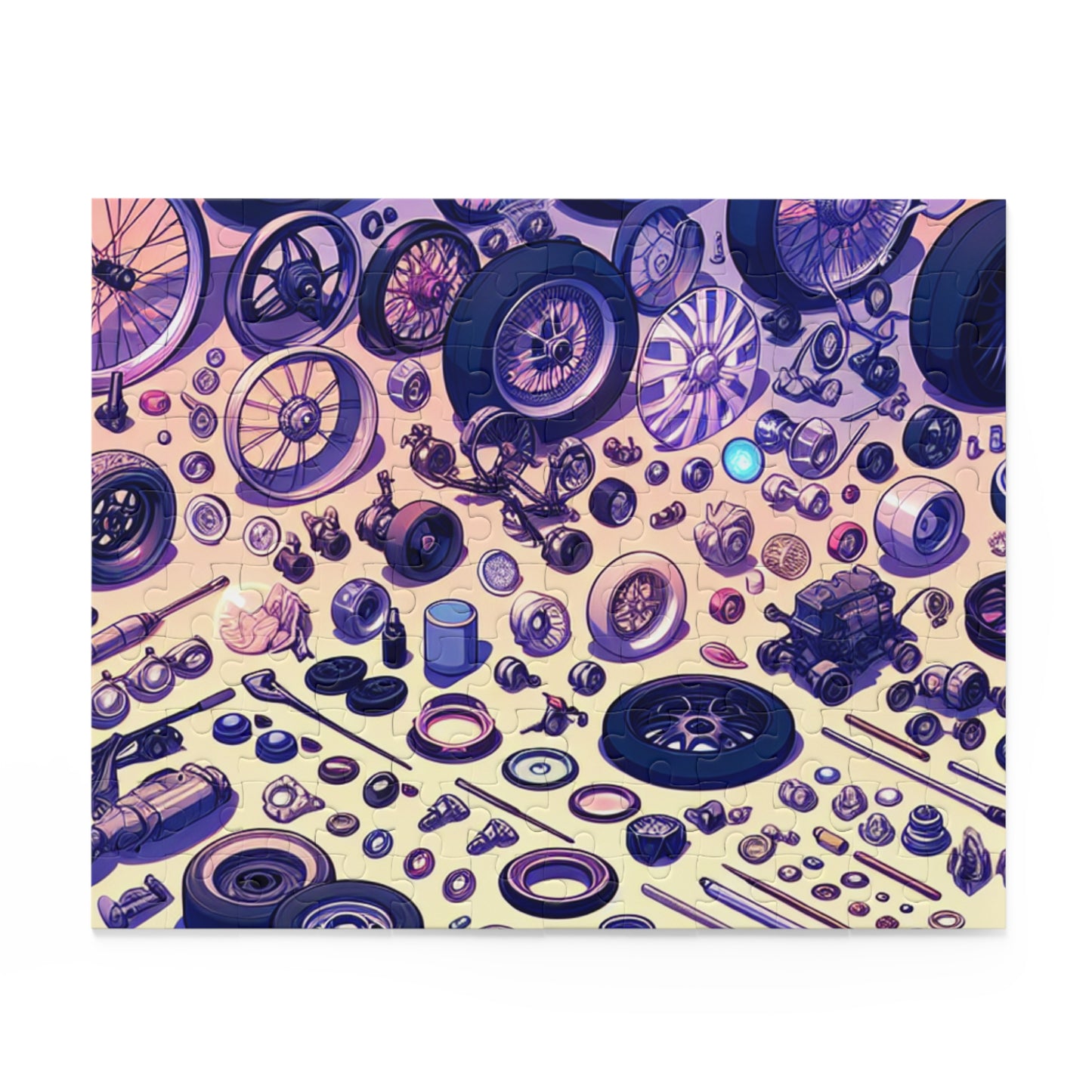 Vintage Auto Parts Puzzle - 120, 252, 500-Piece Jigsaw for Car Enthusiasts