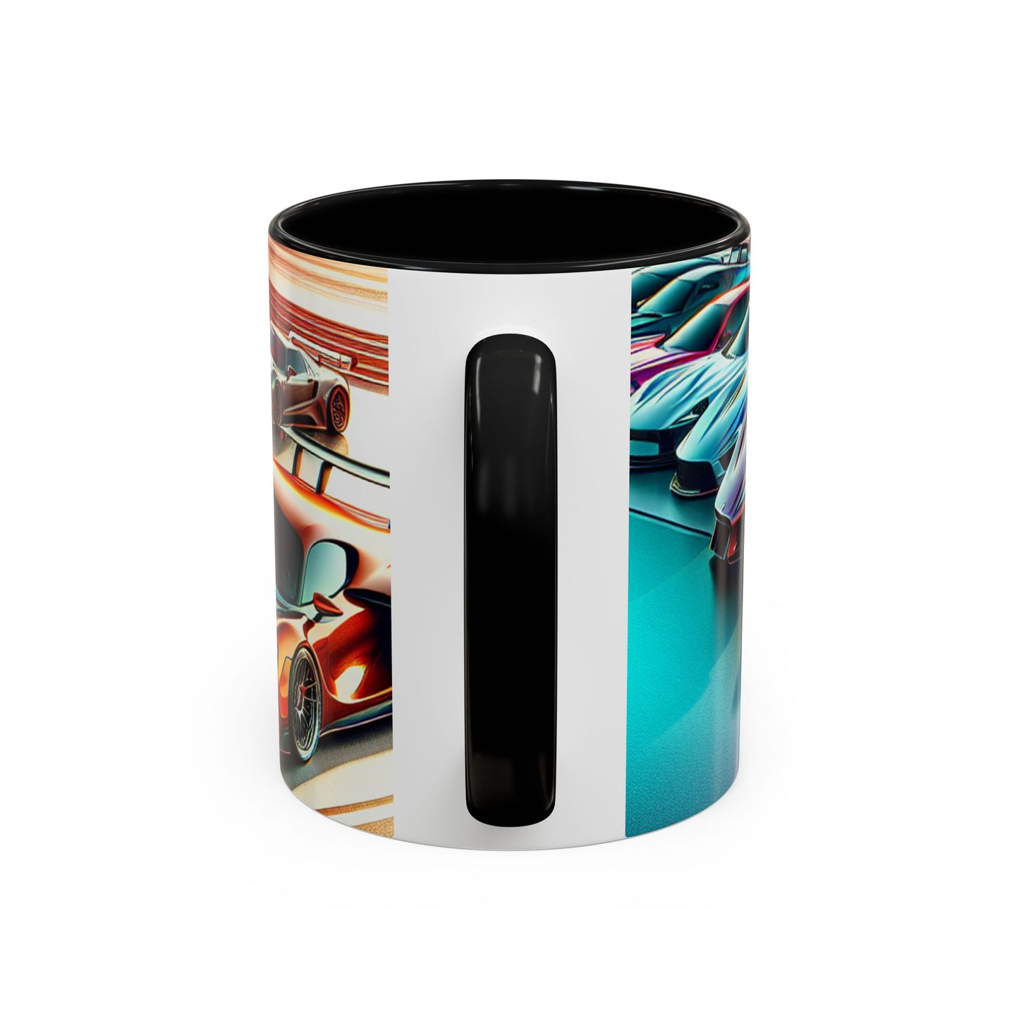 Racing Passion Accent Coffee Mug - Perfect Gift for Car Enthusiasts