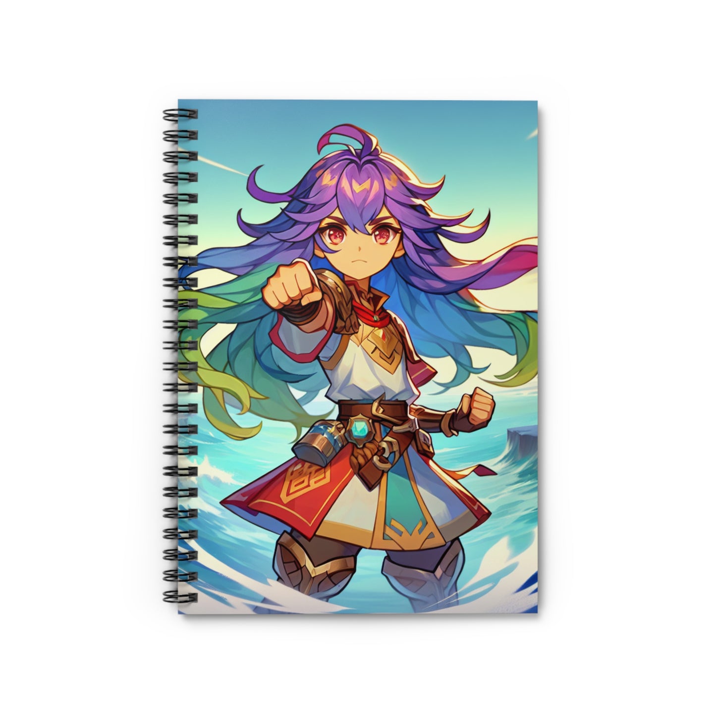 Anime Hero Spiral Notebook - Ruled Line for Creative Minds