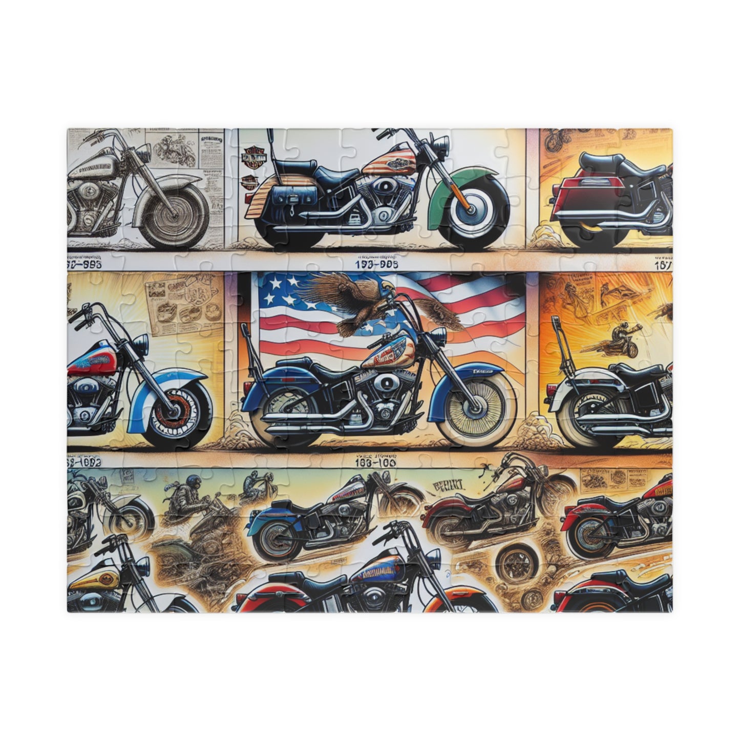 Motorcycle Puzzle (110, 252, 520, 1014-piece)