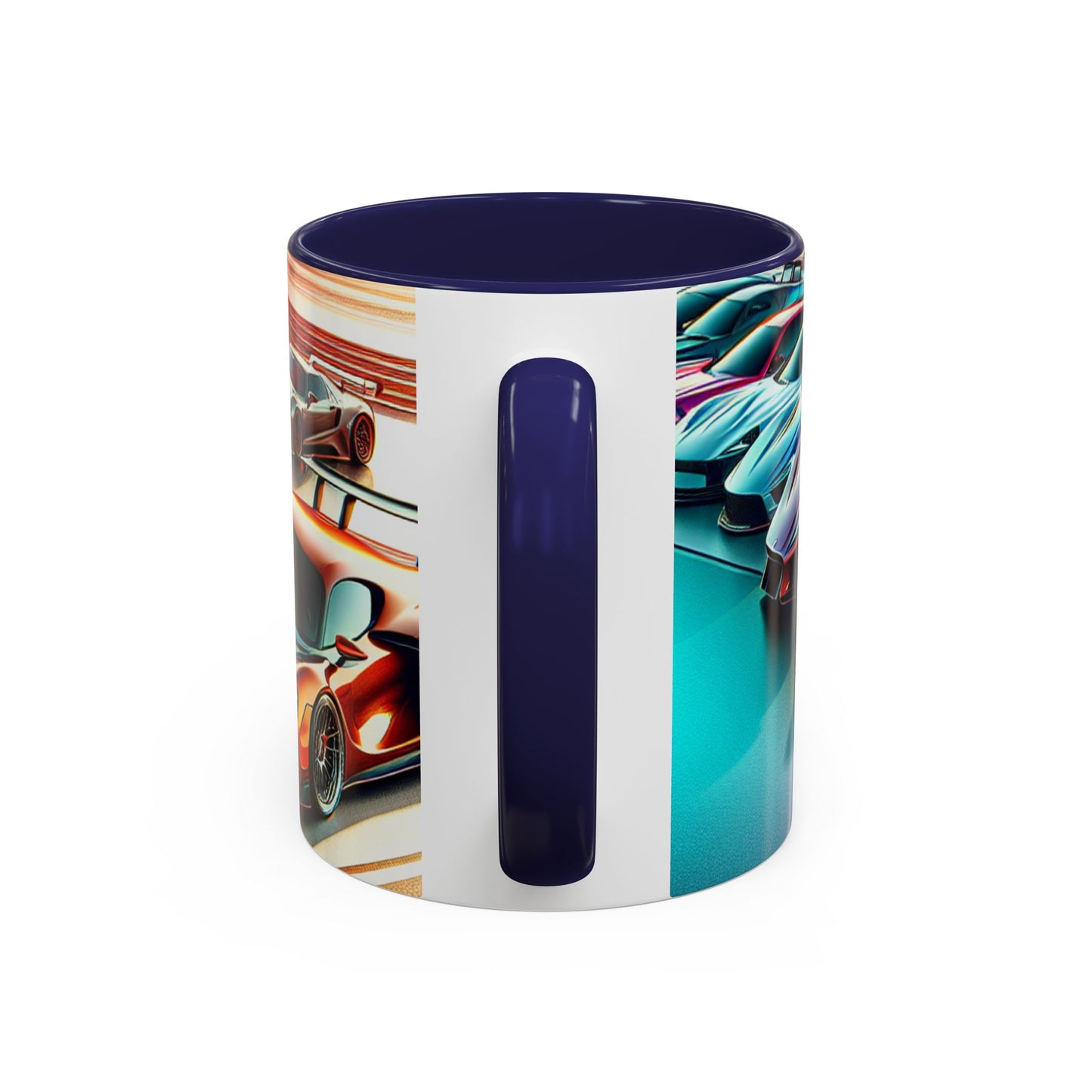 Racing Passion Accent Coffee Mug - Perfect Gift for Car Enthusiasts