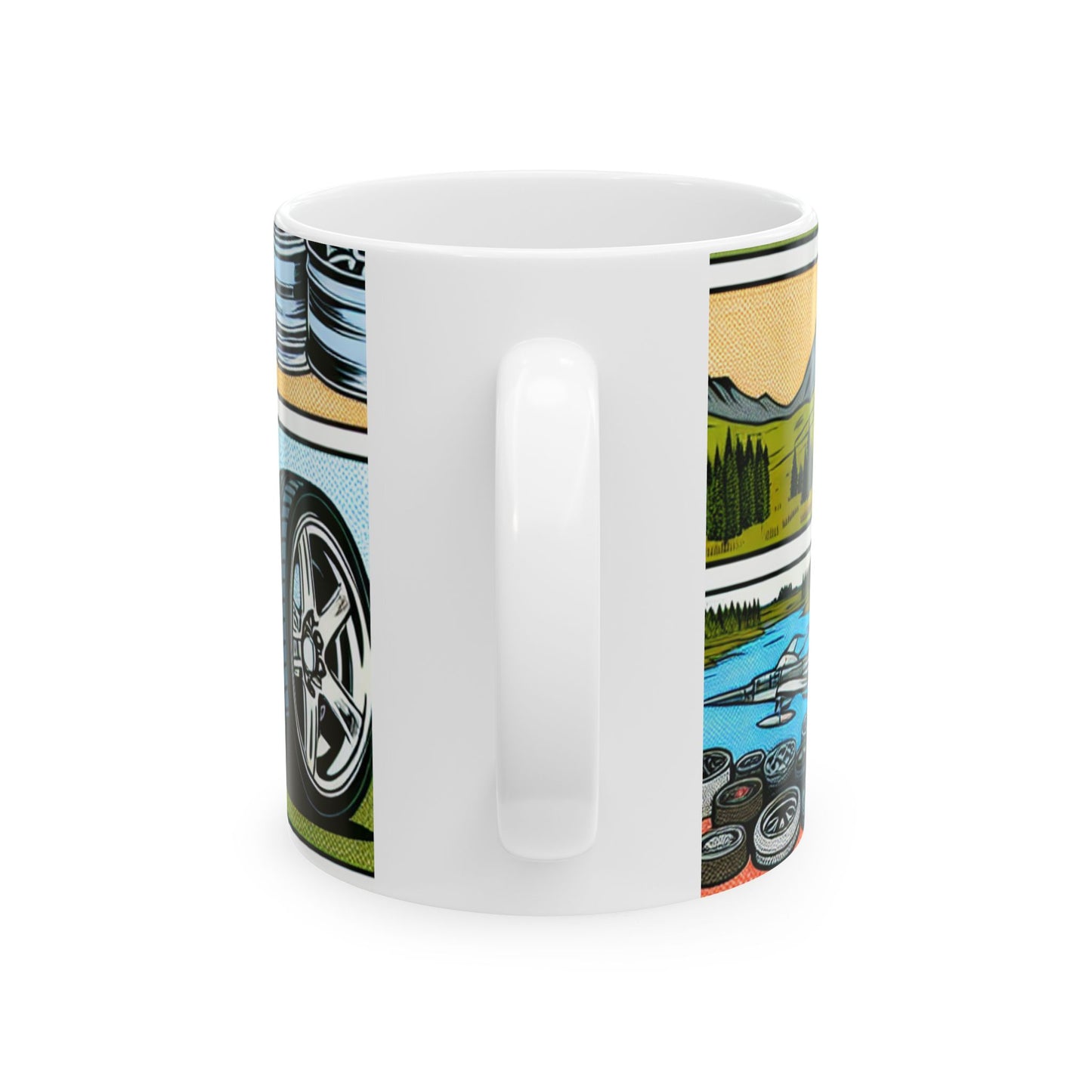 Racing Dreams Ceramic Mug - 11oz & 15oz - Perfect Gift for Car Enthusiasts