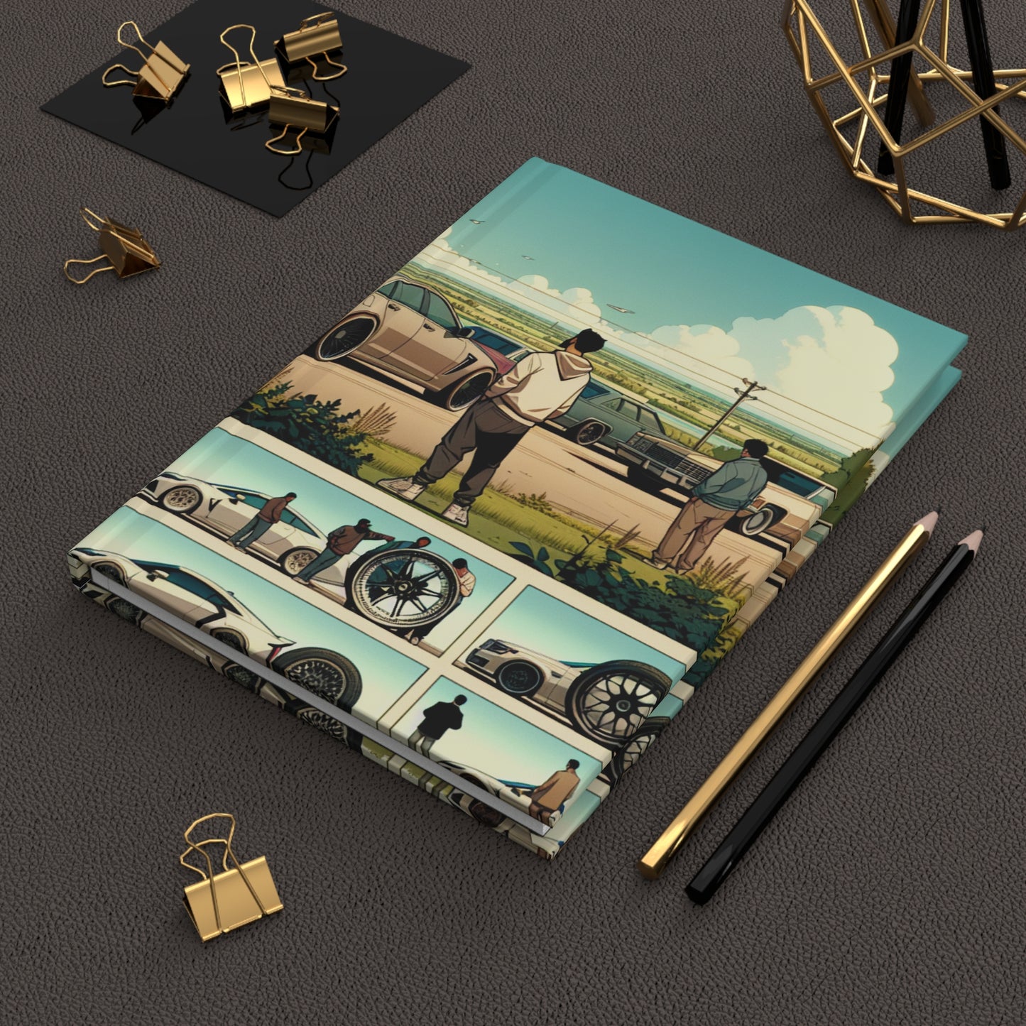 Stylish Automotive Hardcover Journal - Perfect for Car Enthusiasts