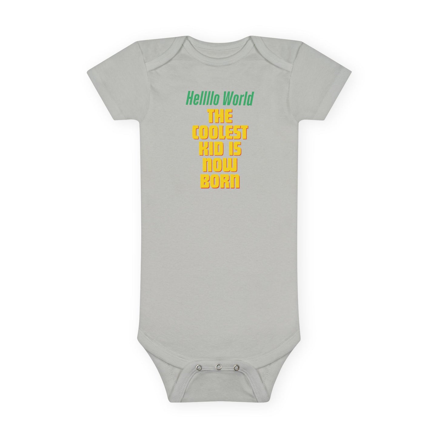 Coolest Kid Baby Onesie - Hello World Unisex Infant Bodysuit