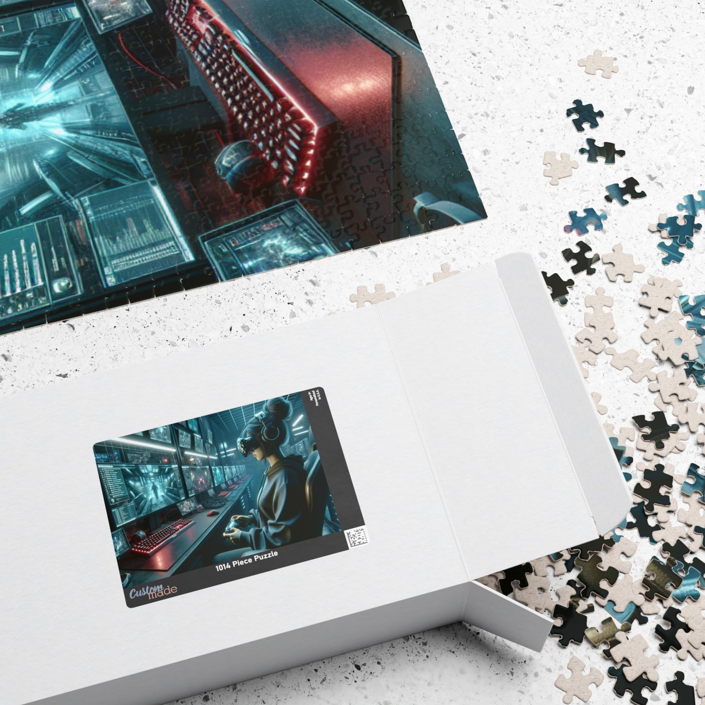 Gaming Girl Aesthetic Puzzle - 110, 252, 520, 1014-Piece Options | Perfect Gift for Gamers and Puzzle Lovers