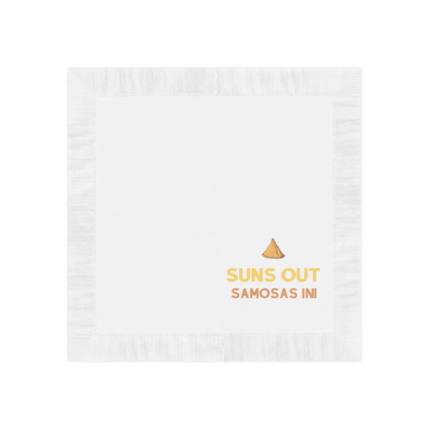 Suns Out Samosas In! Napkins - Fun Party Decor for Summer Gatherings