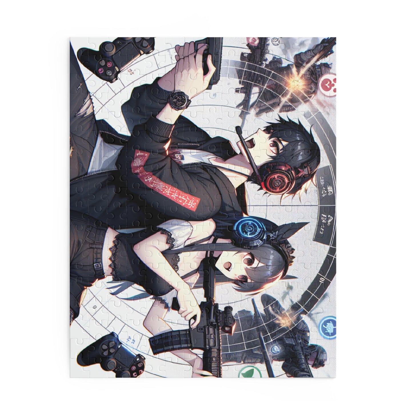 Gaming Couple Puzzle - 120, 252, 500-Piece Anime Art