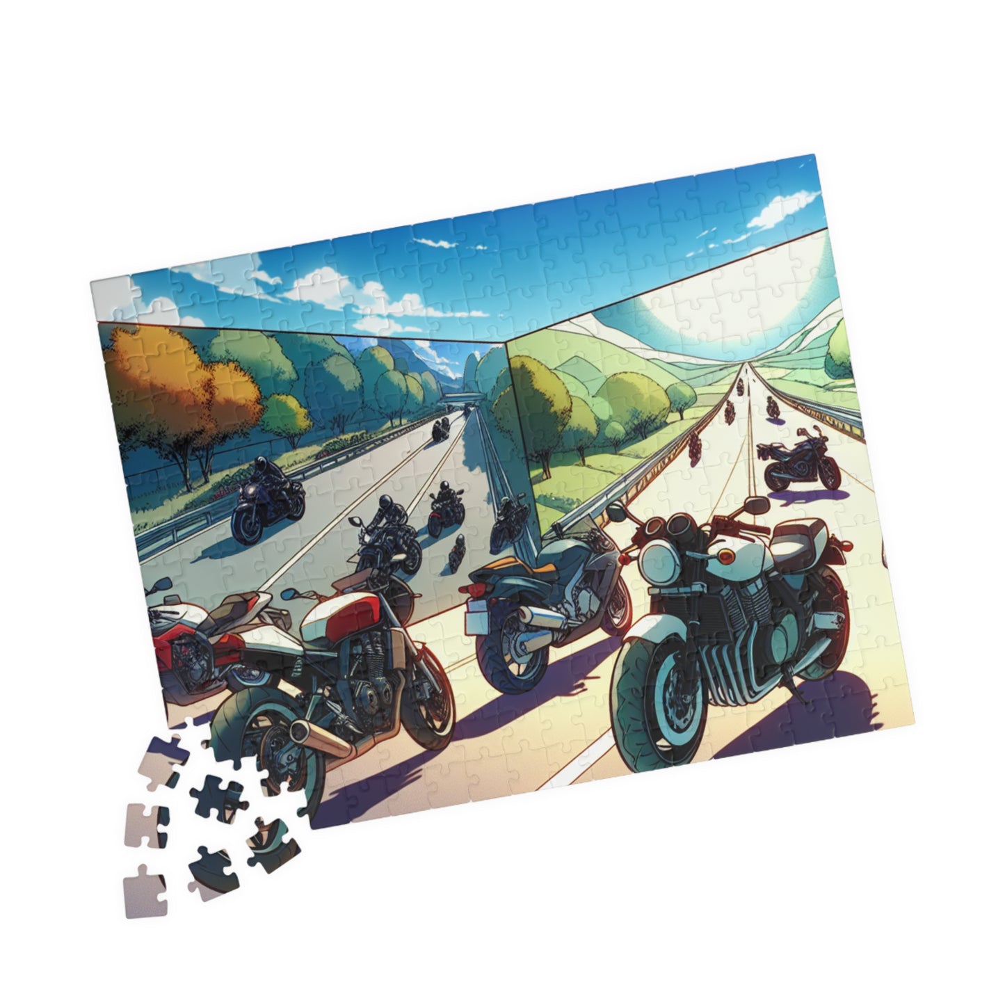 Motorcycle Adventure Puzzle - 110 to 1014 Pieces for Riders & Enthusiasts