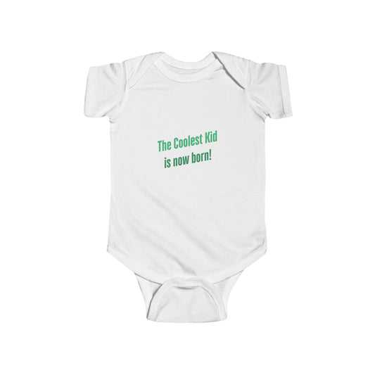 Coolest Kid Infant Bodysuit Onesie - Perfect Baby Gift