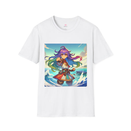 Slay Now, Sleep Later Softstyle T-Shirt - Ocean-Inspired Graphic Tee