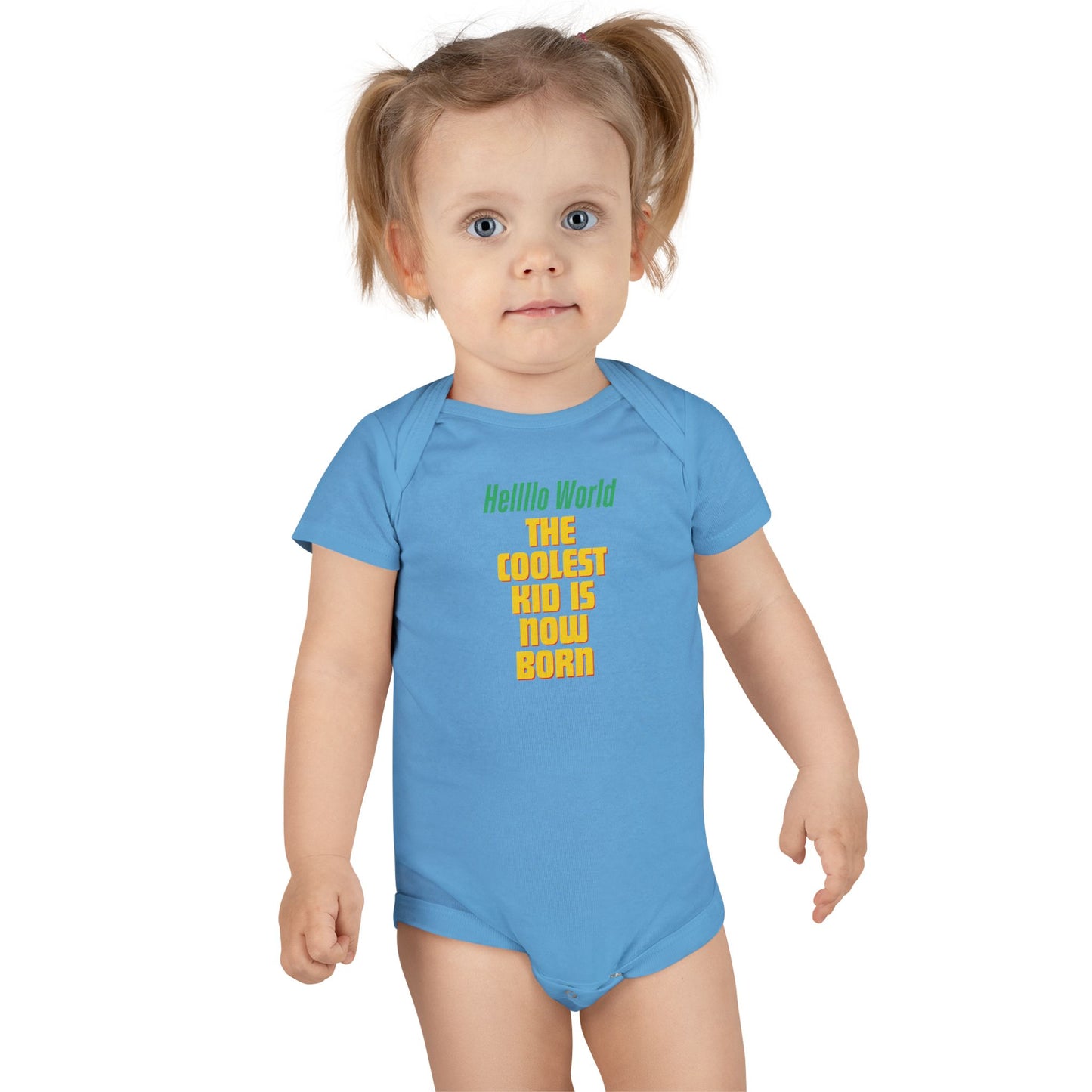 Coolest Kid Baby Onesie - Hello World Unisex Infant Bodysuit