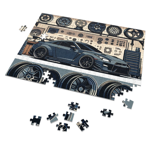 Automotive Enthusiast Jigsaw Puzzle with Tin - Perfect Gift for Car Lovers