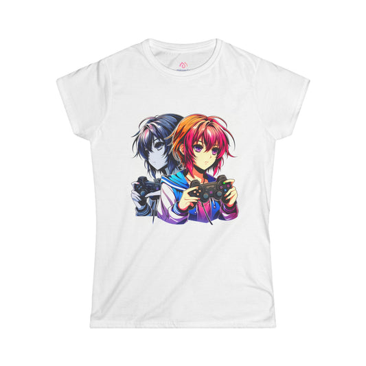 Gaming Girls Softstyle Tee - GG! Anime Inspired Shirt